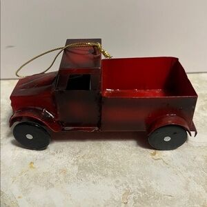 Little Red Truck Christmas tree ornament